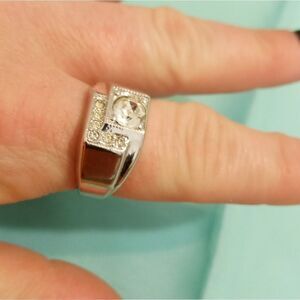 NWOT Mens 18k electroplated ring, size 10